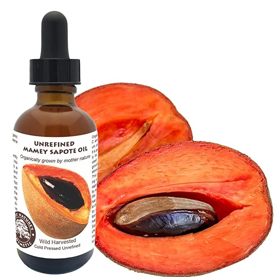 Best Nature’s Cosmetics organic mamey sapote oil for hair and skin care available on Amazon