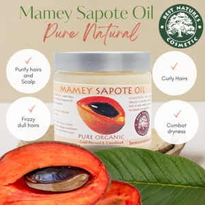 Best Nature's Cosmetics Mamey Sapote Oil Pure Organic Cold Pressed Unrefined 5 fl oz / 150 ml - Image 5